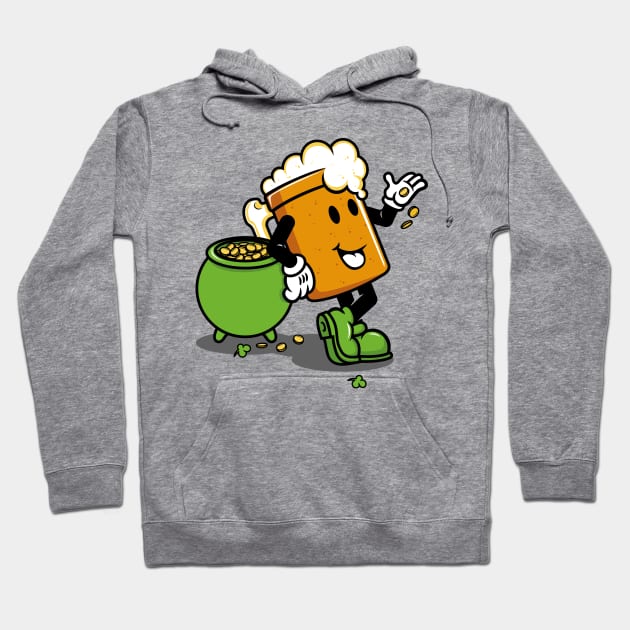 Cartoon Beer Irish Pale Ale St. Patricks Day Hoodie by gastaocared